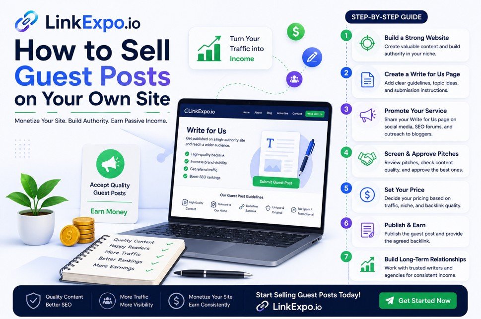 How to Sell Guest Posts on Your Own Site