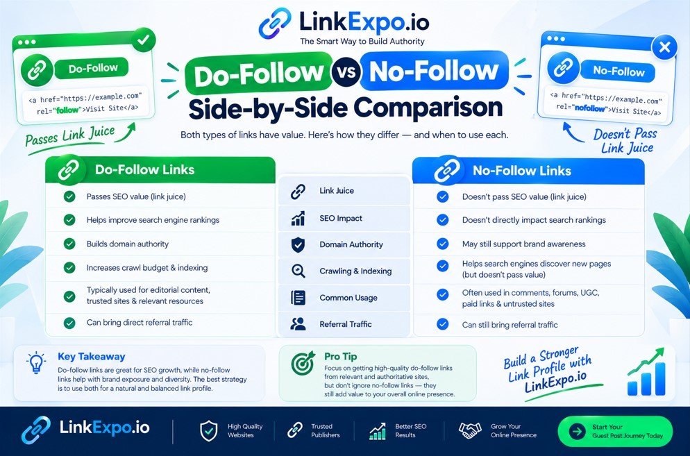 Do-Follow vs No-Follow: Side-by-Side Comparison