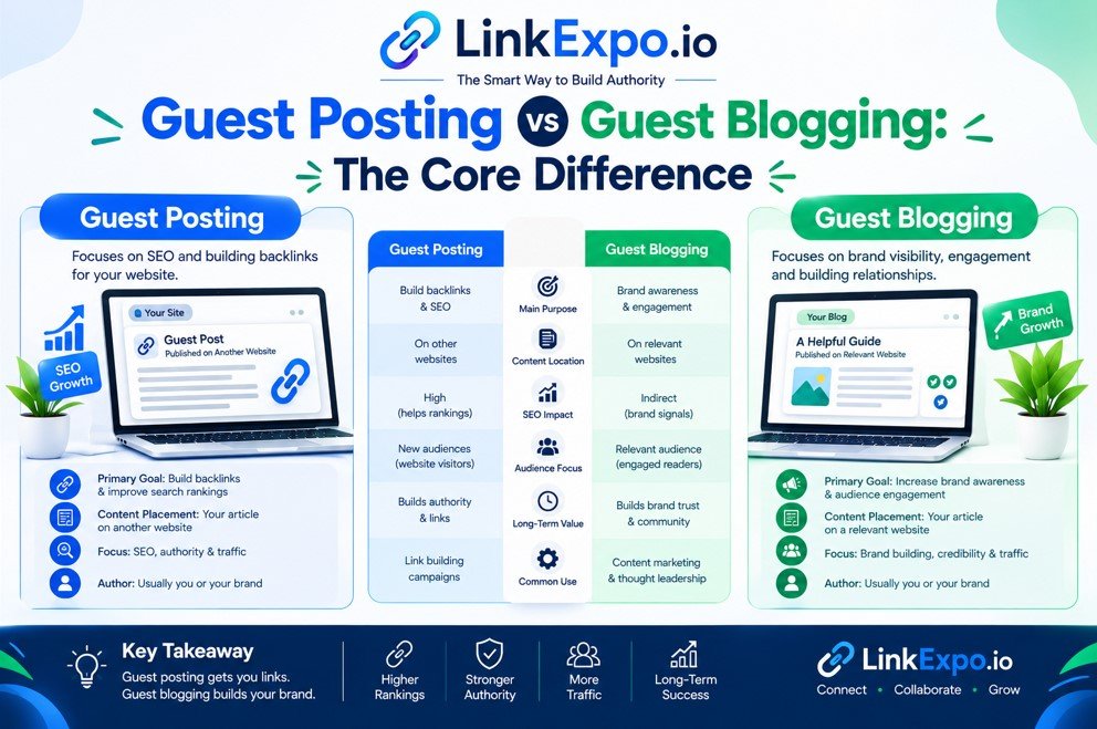 Guest Posting vs Guest Blogging: The Core Difference
